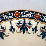 2 decorative wall plates Gien, circa 1900