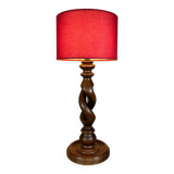 Twisted wood lamp from the 60s