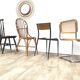 Lot of 6 vintage depareillees chairs