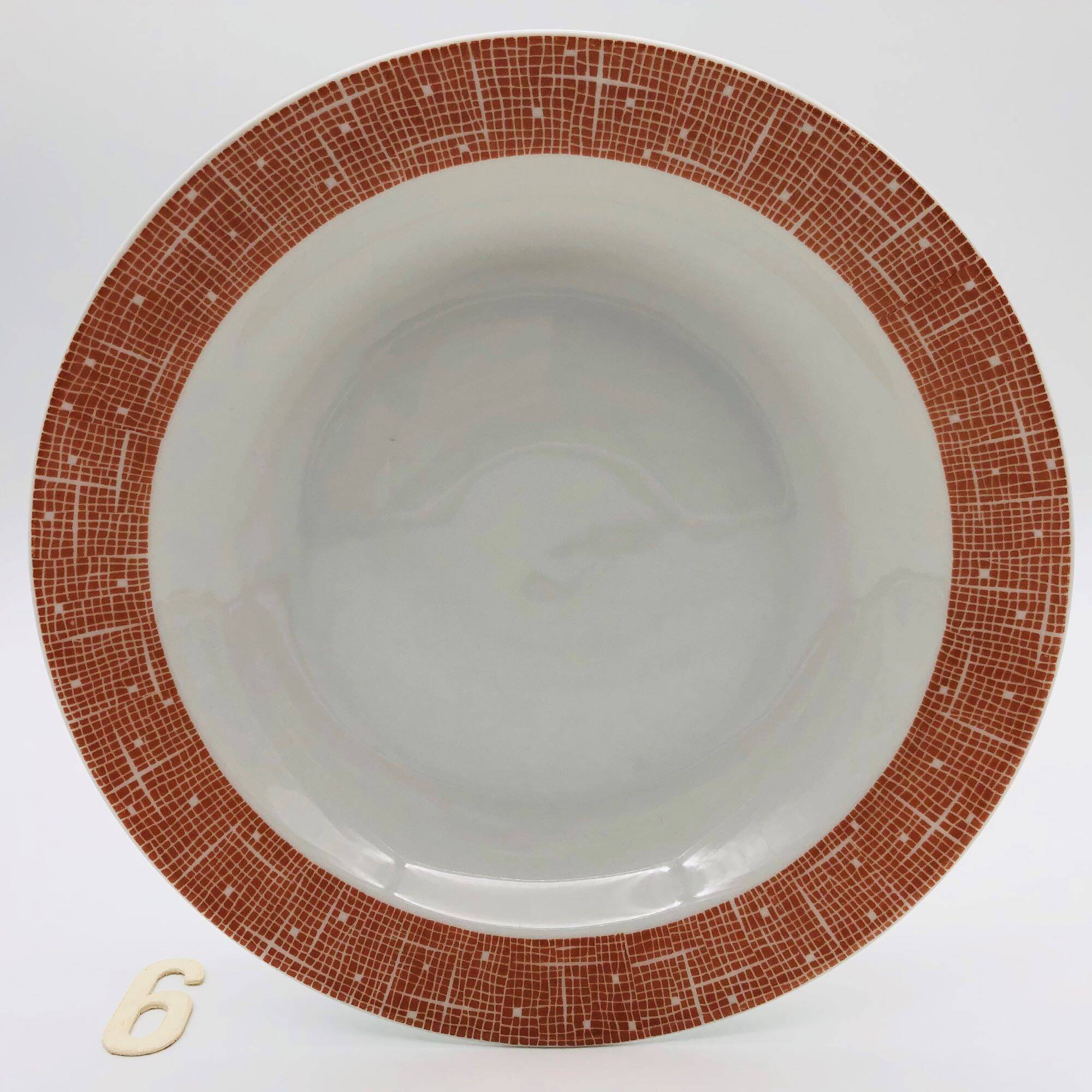 6 Porcelain Deep Plates “Winterling, Roslau - Bavaria”