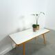 Coffee table vintage with white grey formica top