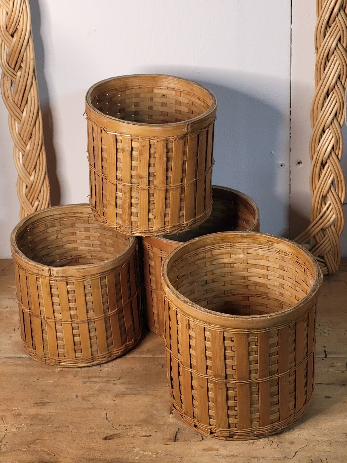 Bamboo pots