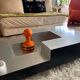 Table basse aluminium et bois