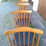 Series of 6 chairs bistrot menuet