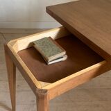 Vintage oak wallet table