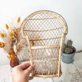 Emmanuelle miniature rattan chair