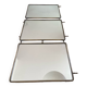 Metal triptych mirror from the 1950s