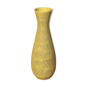 Vase West Germany jaune