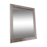 Ancien miroir cadre bois patiné, 27x22 cm