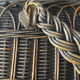 Old Bressan basket in blackened wicker