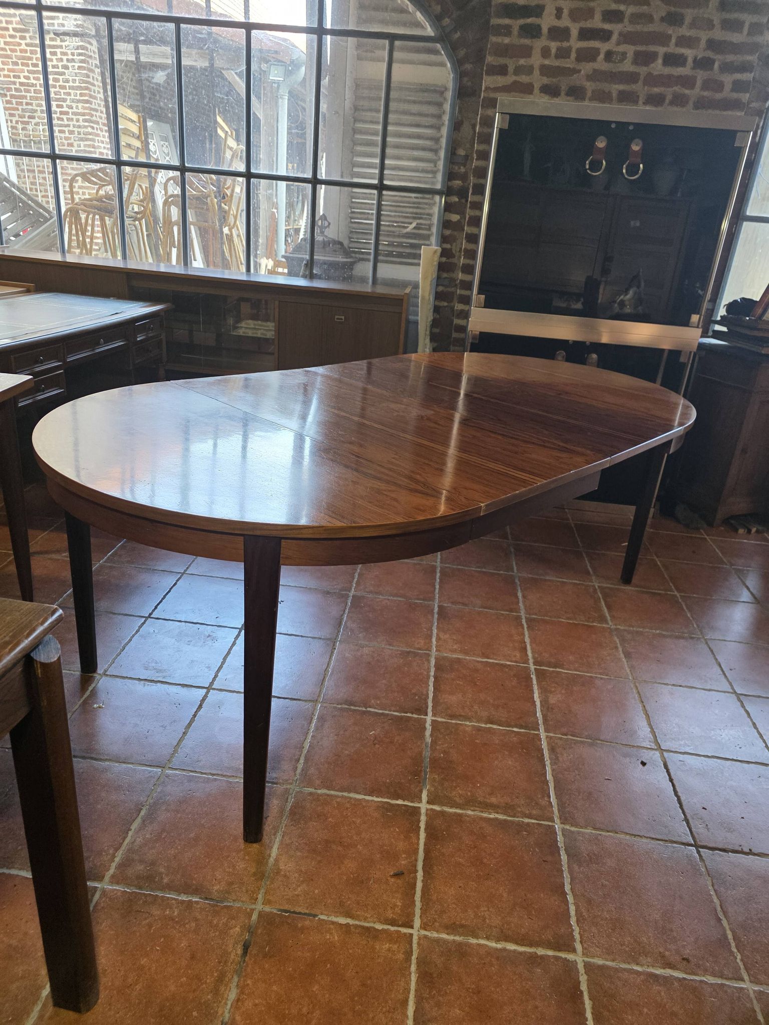 Table scandinave extensible en palissandre des années 60
