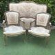 Basket bed and its two armchairs