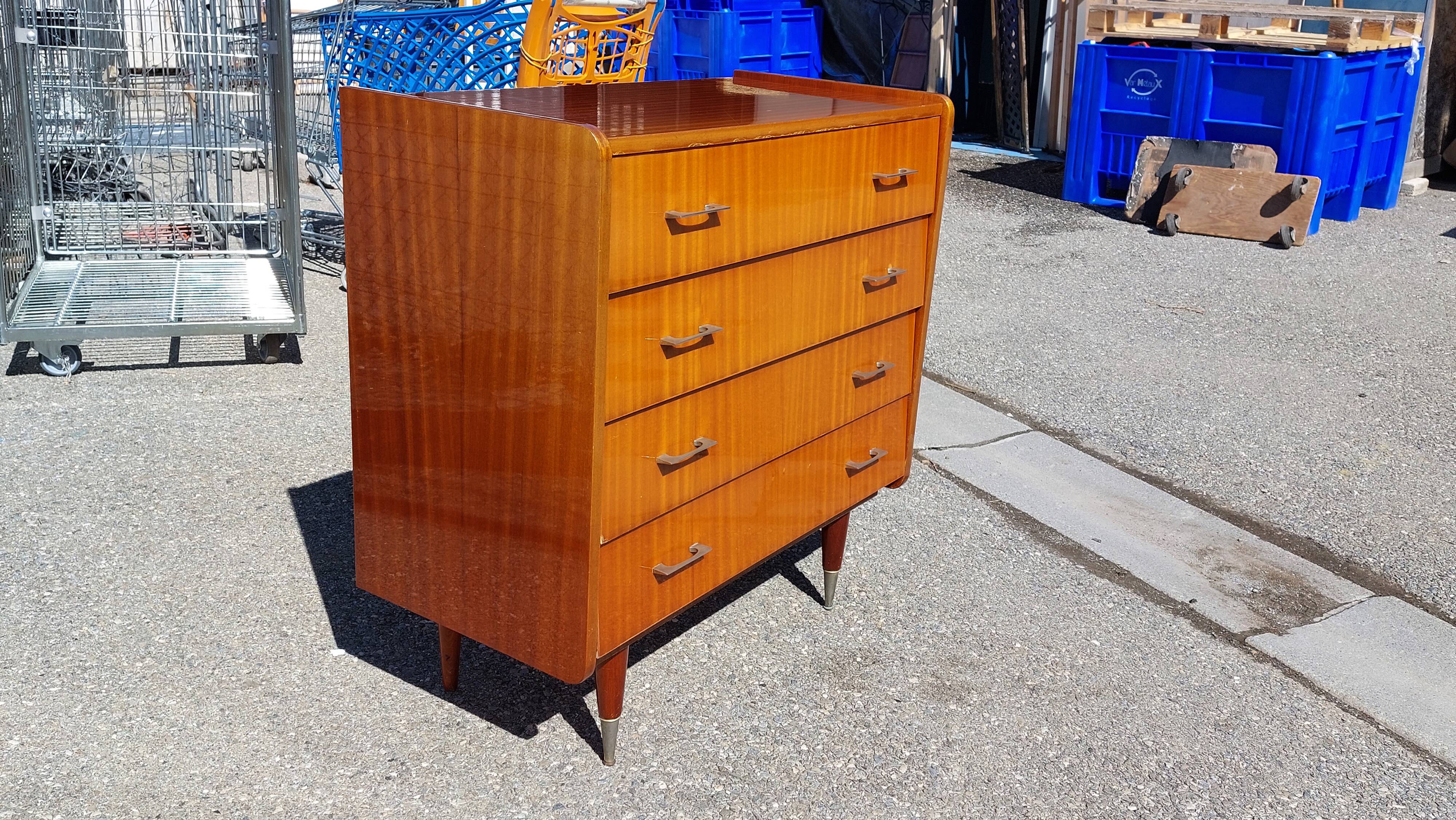 Vintage chest of drawers 60s 4 drawers