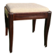 Vintage rectangular piano stool 1950