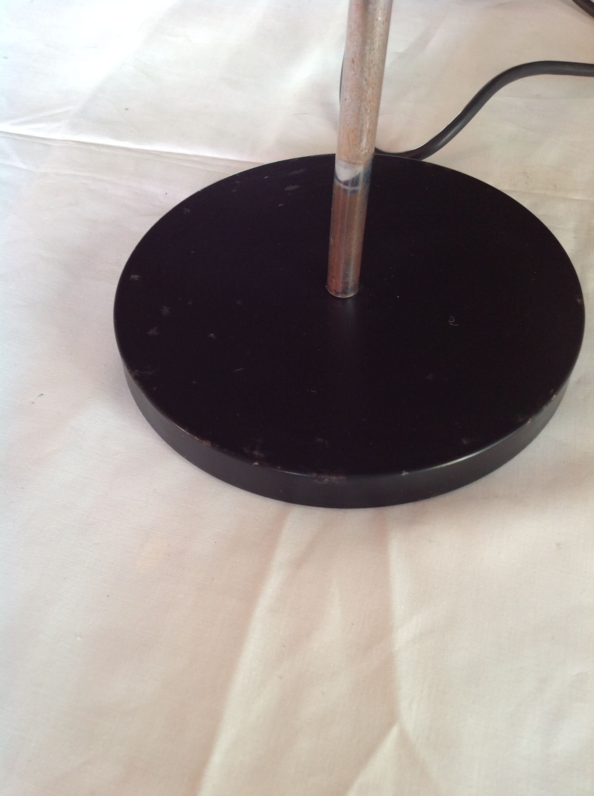 Lampe de bureau chromée, orientable, vintage, années 70