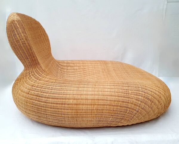 Fauteuil en rotin Storvik de Carl Öjerstam pour Ikea