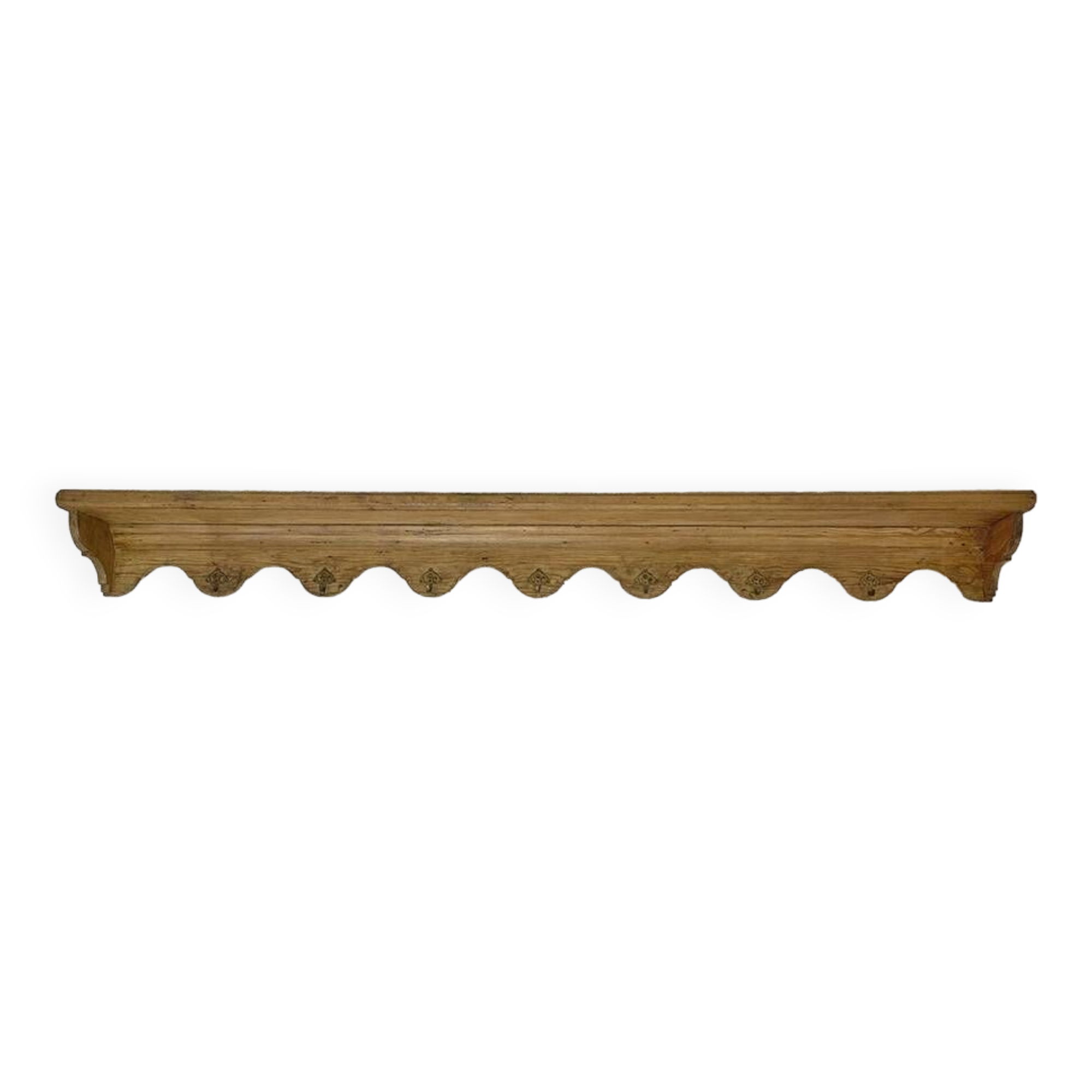 Solid wood kitchen wall shelf