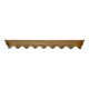 Solid wood kitchen wall shelf