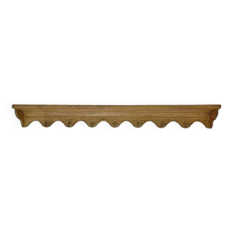 Solid wood kitchen wall shelf