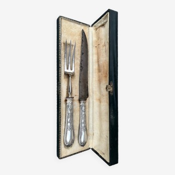 Vintage cutting service cutlery box