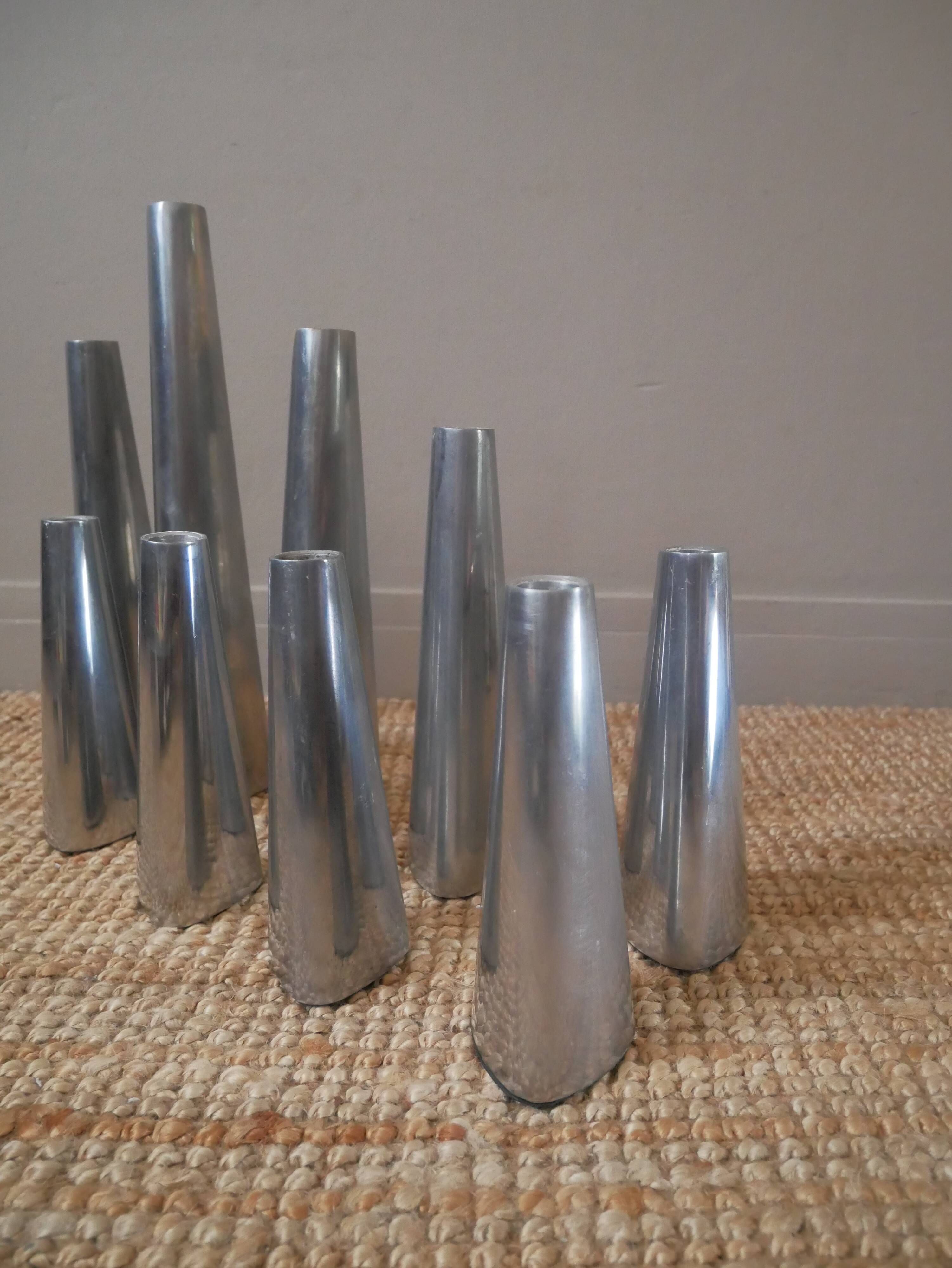Ehlén Johansson aluminum candle holders ikea contemporary Scandinavian design sculpture accumulation