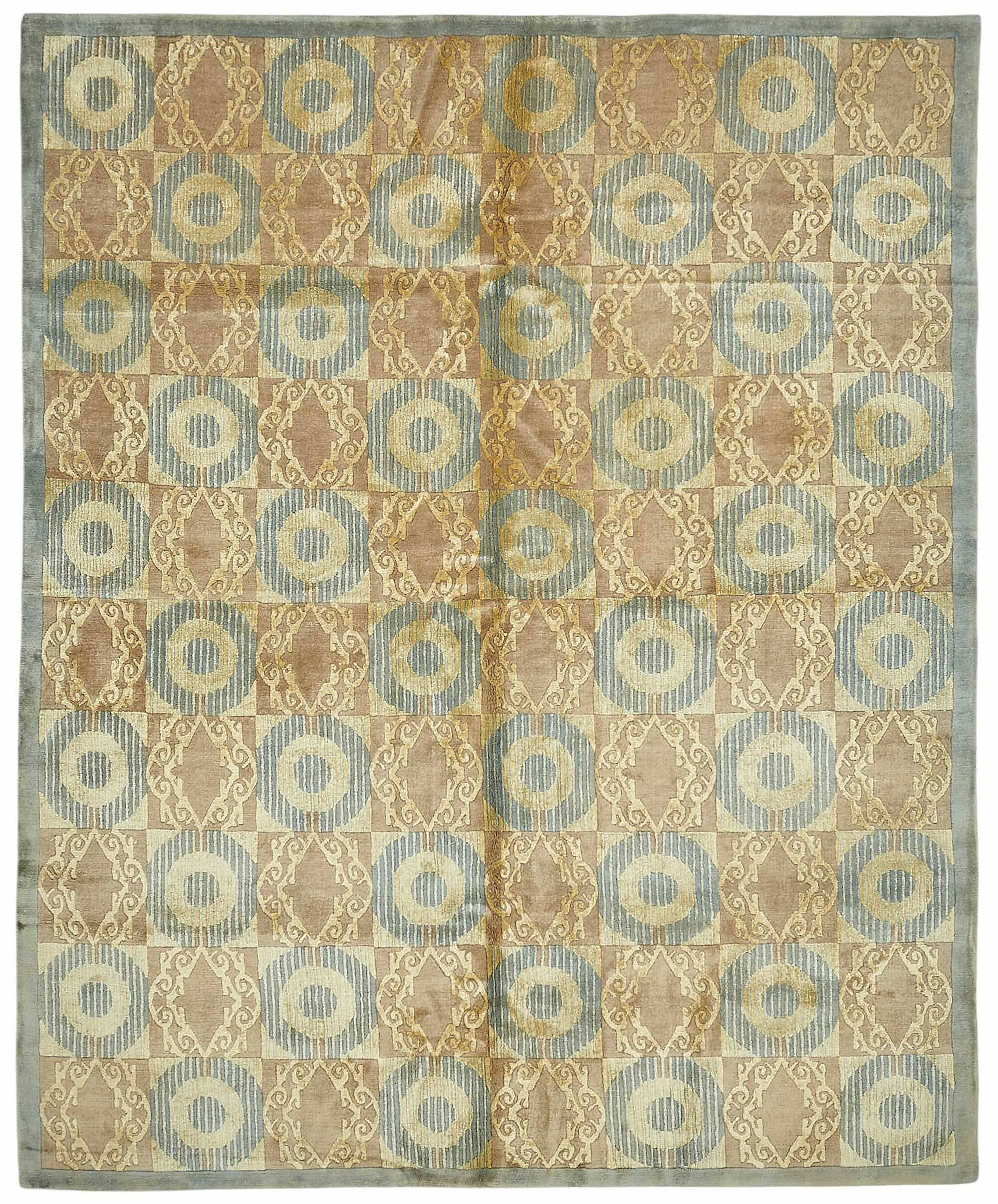 Turkish Handknotted Wool Oushak Rug 240 cm x 302 cm