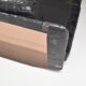 Convertible leather patchwork sofa