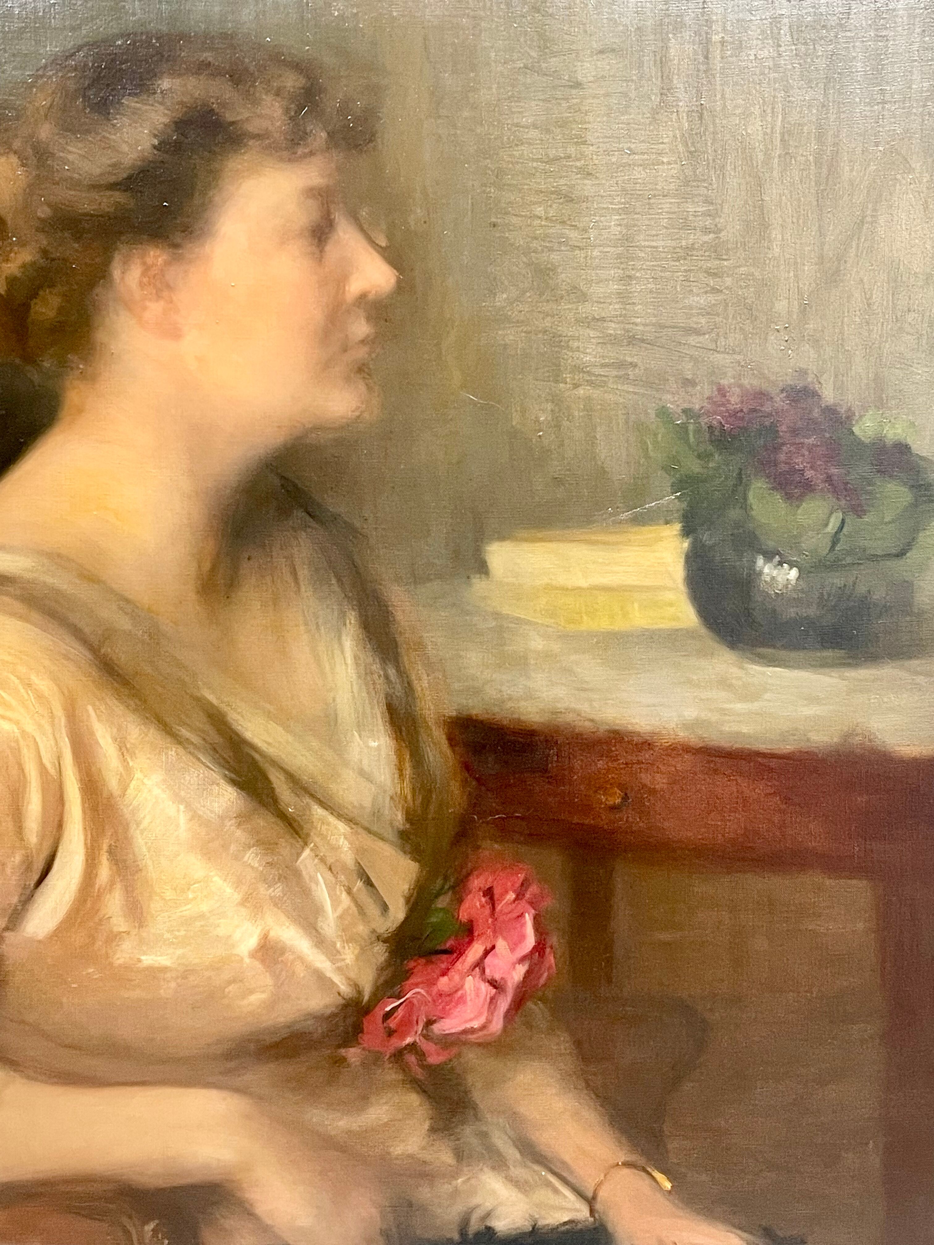 Portrait of a seated woman