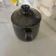 Black ceramic covered pot – Vallauris, 1950s