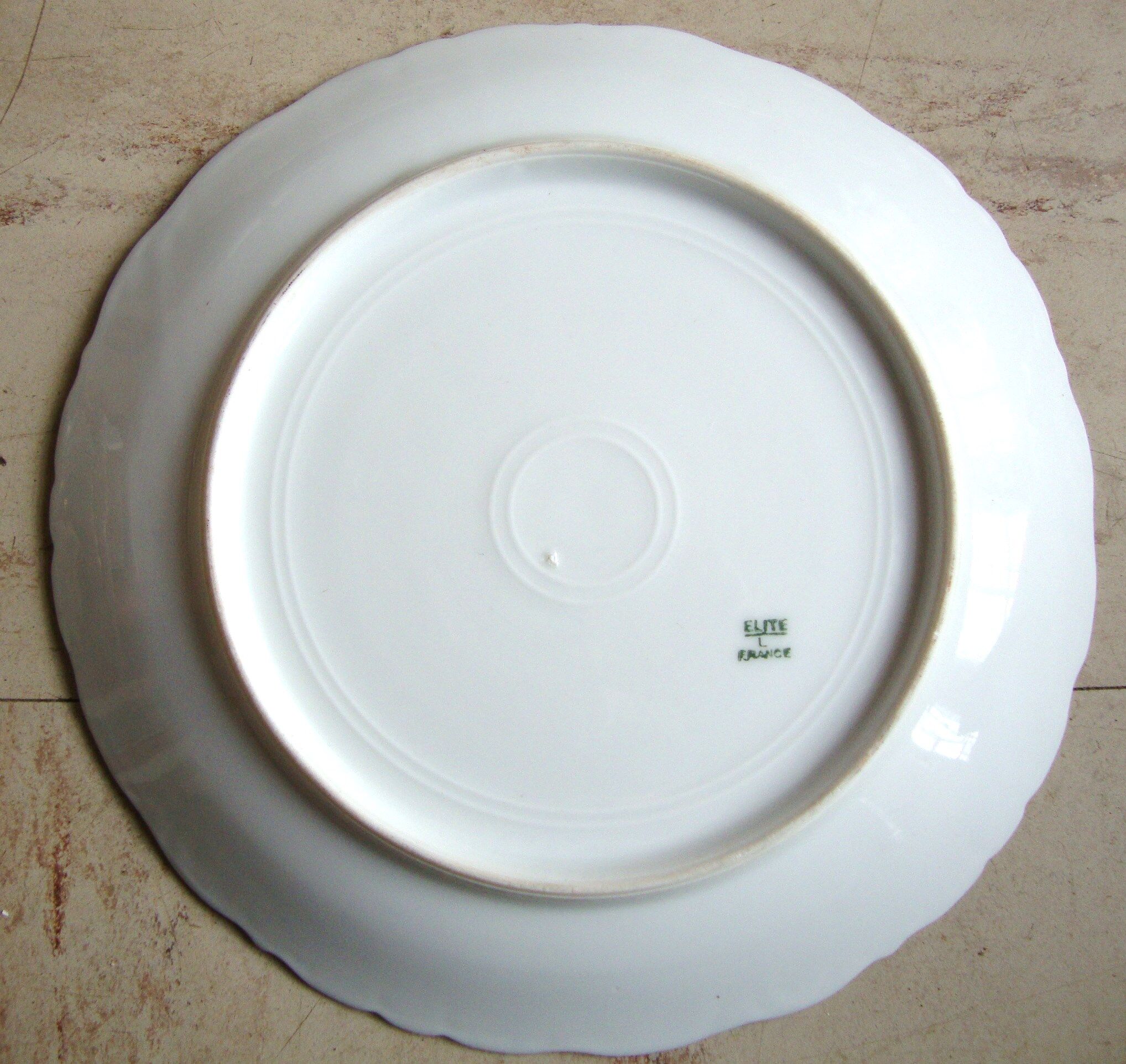 6 Limoges Elite dessert plates France