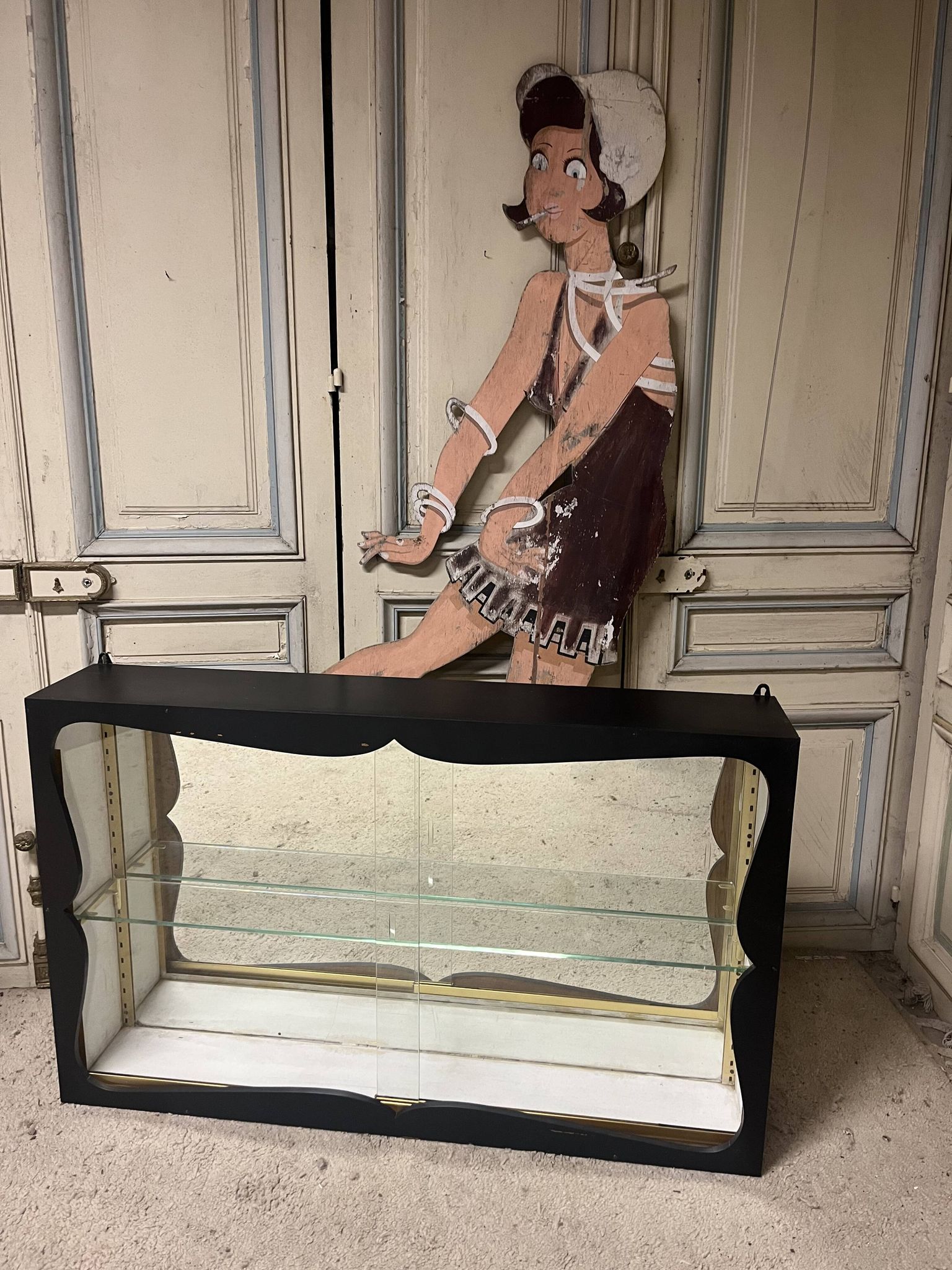 Paire de vitrines de magasin, années 70