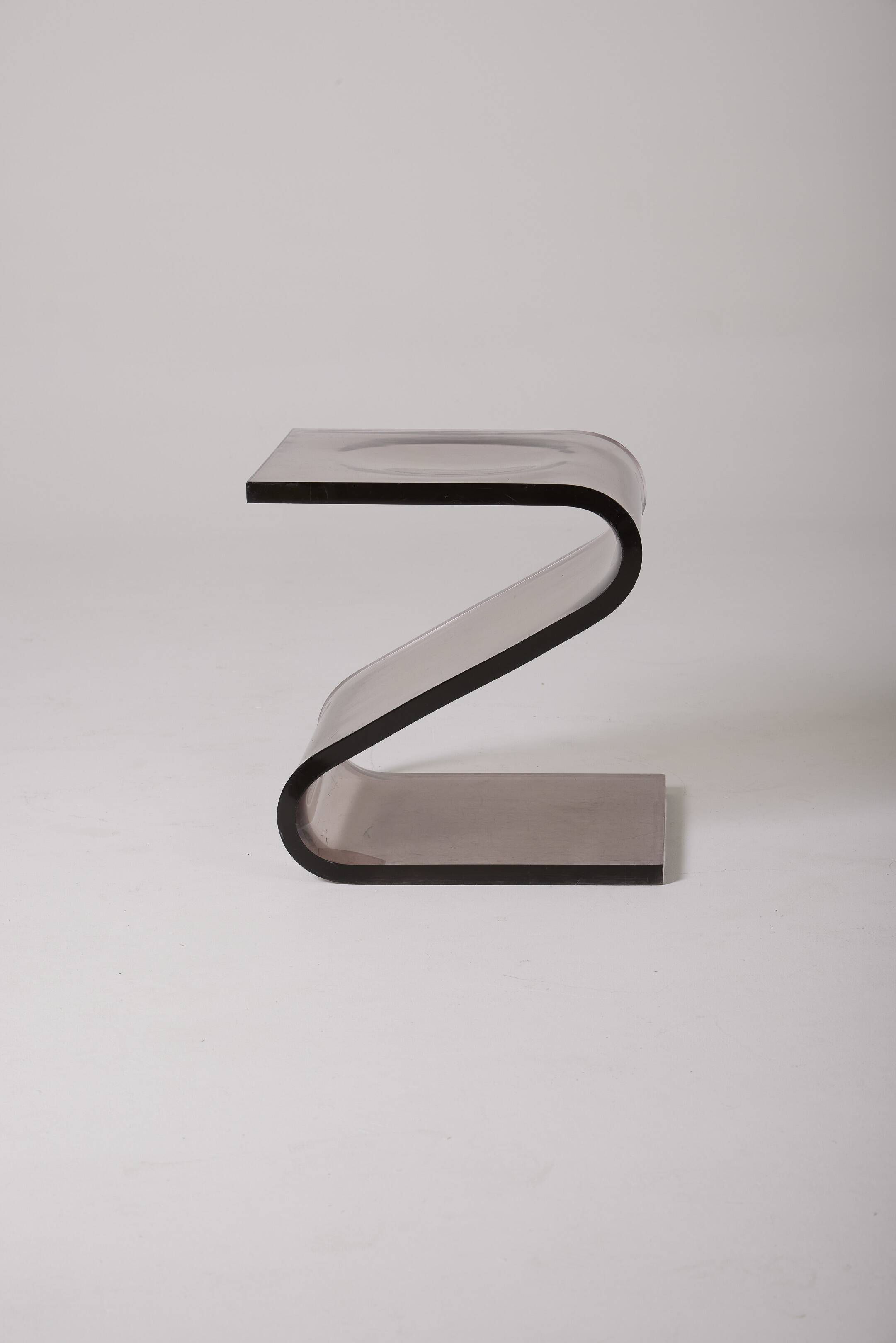 François Arnal plexiglass stool, 1970s