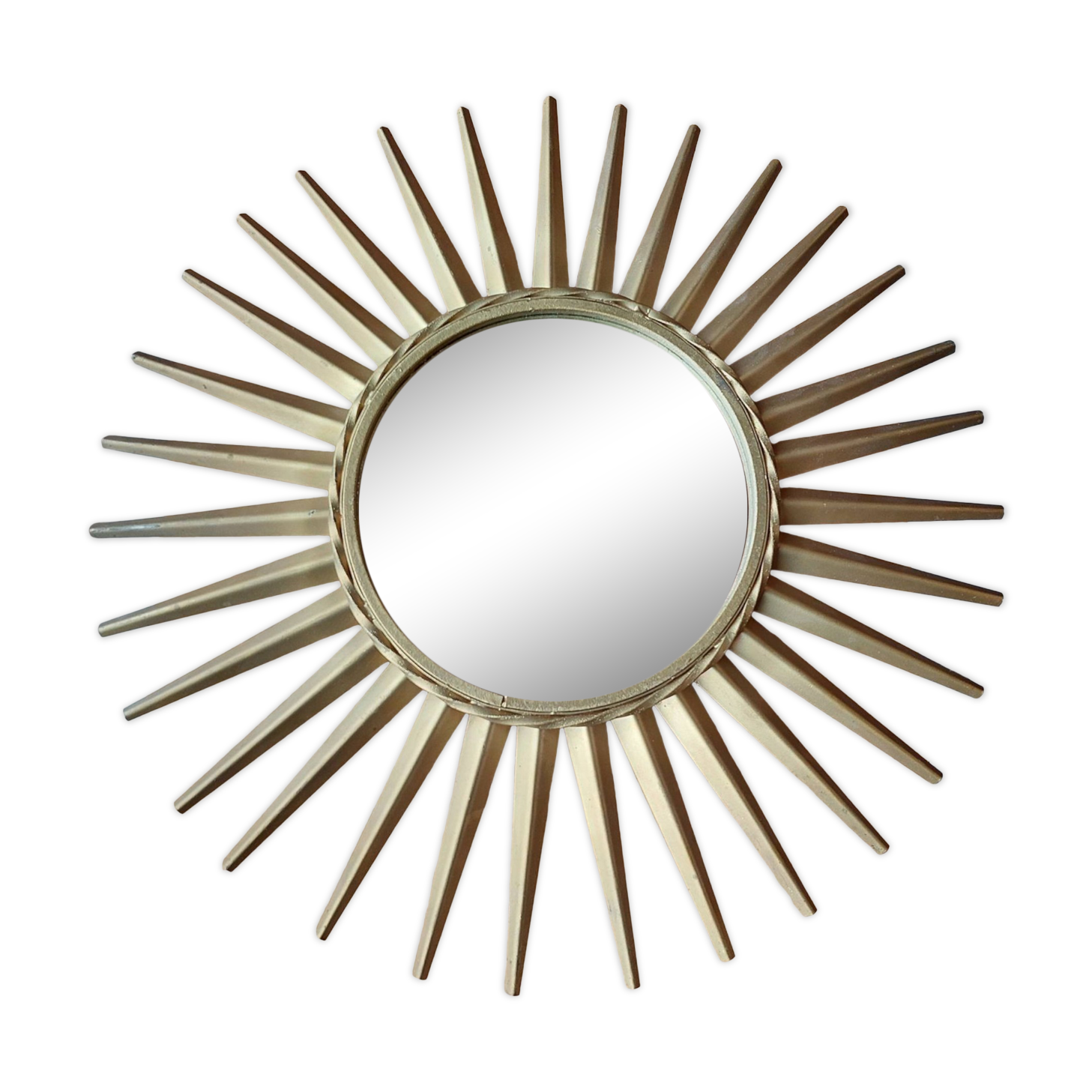Old chaty vallauris sun mirror brass - 45 cm