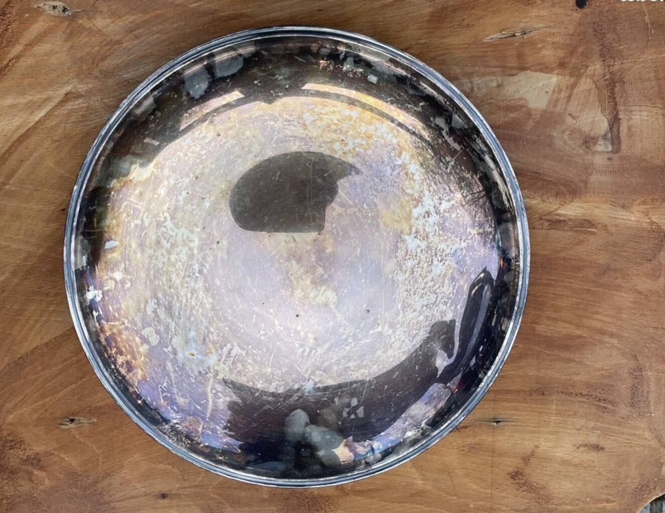 Bruckmann plat de service rond vintage