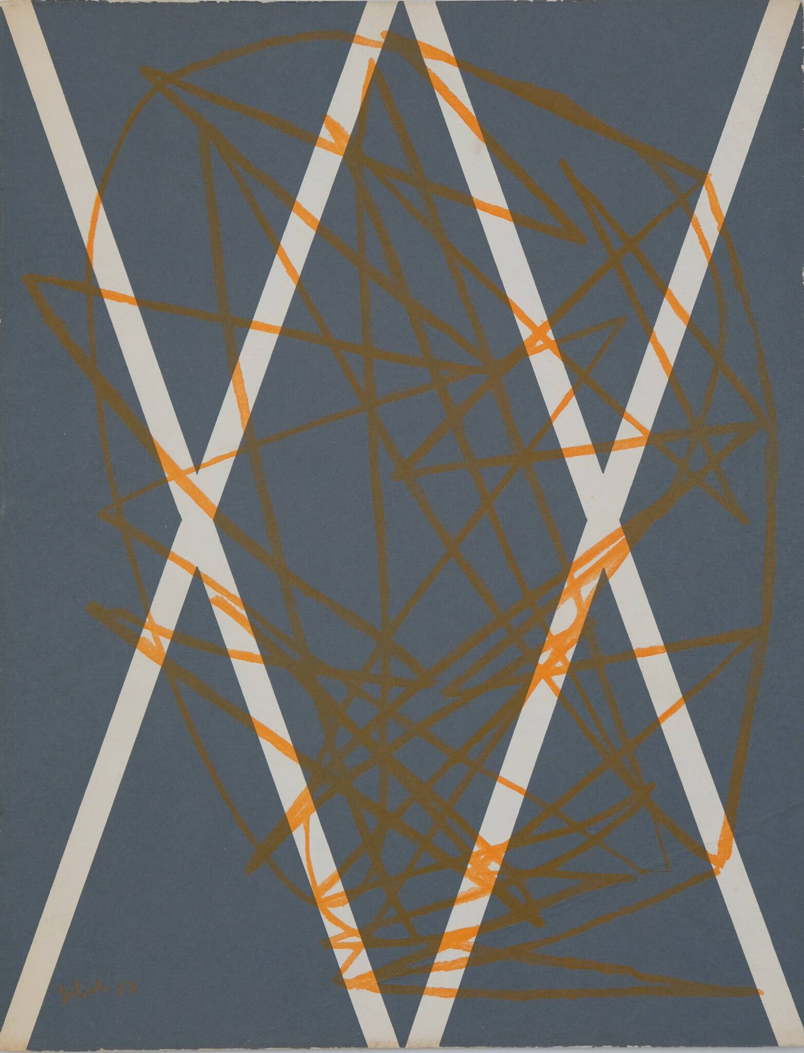 Emile gilioli: graffiti - original lithograph