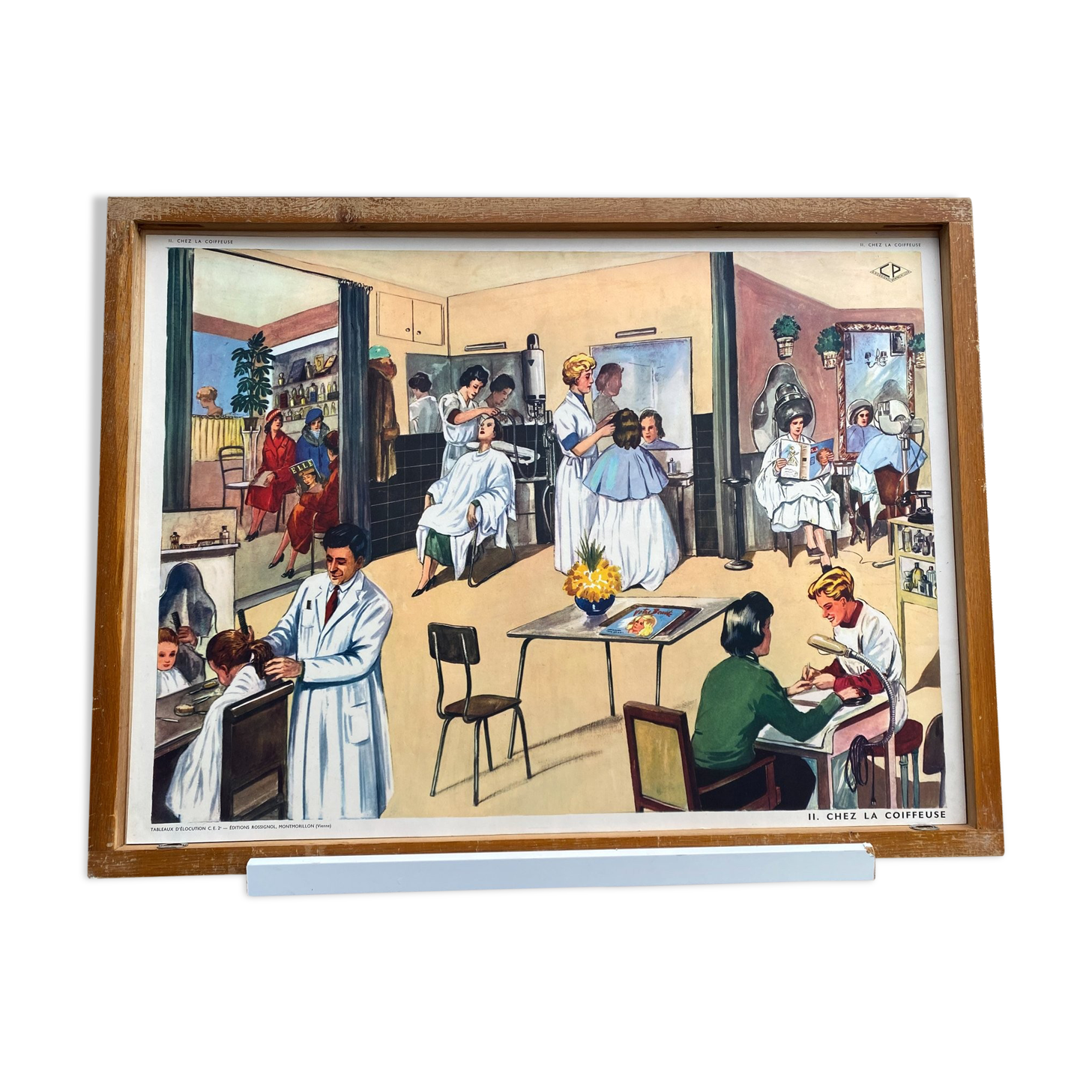 Poster scene of life - the pool - at the hairdresser - rossignol