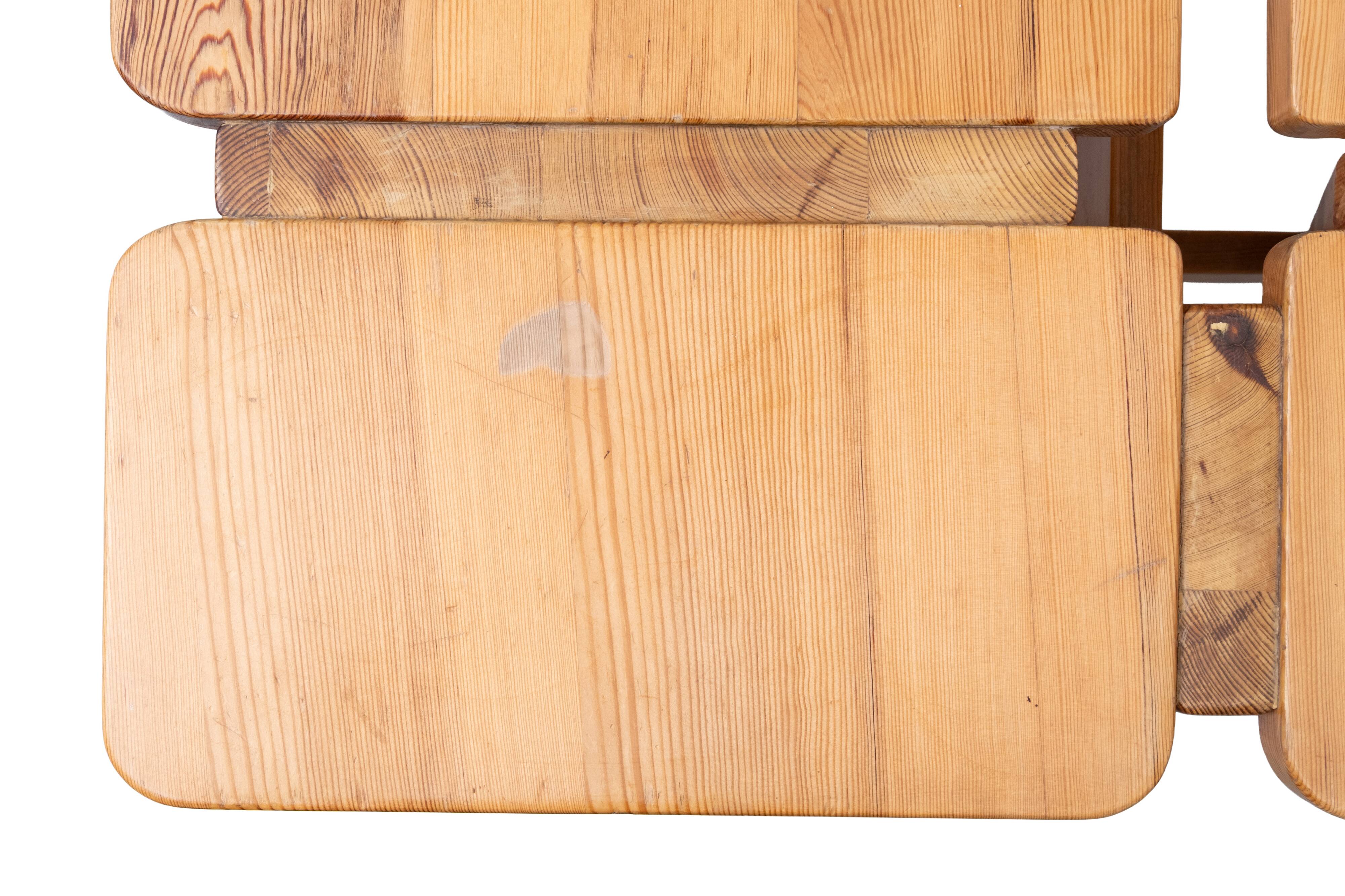 Unique Rauni Peippo Apila Pine  table Finland 1960