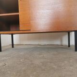 Buffet sliding teak doors by Gunther Renkel for Rego