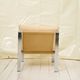 Beige armchair with chrome frame (1 of 2), Italy, 1980s