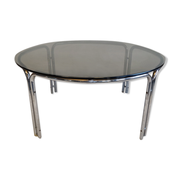 Table basse chromée