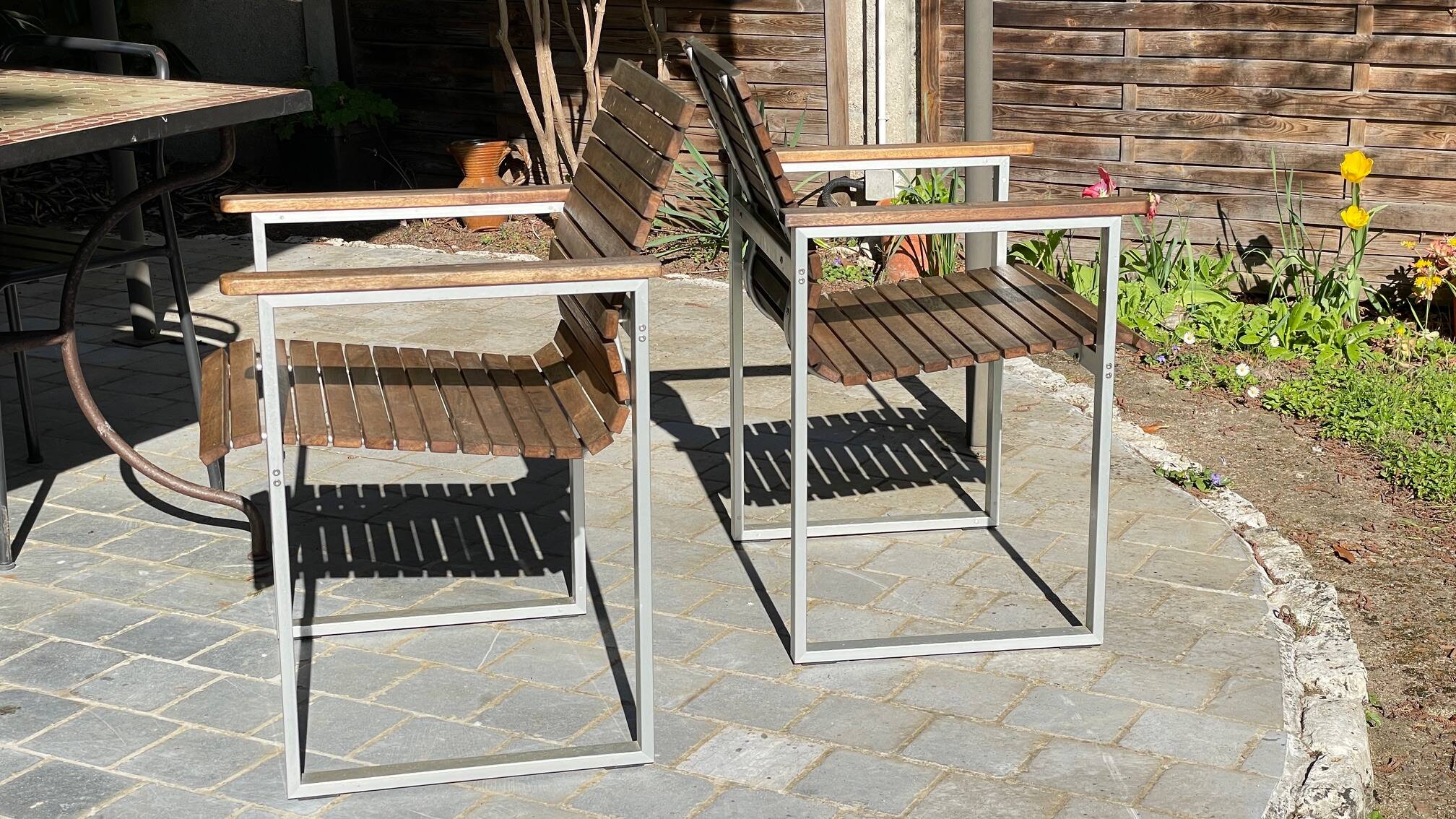 Paire de fauteuils esprit Karin Mobring Ikea