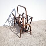 Wicker rattan magazine holder