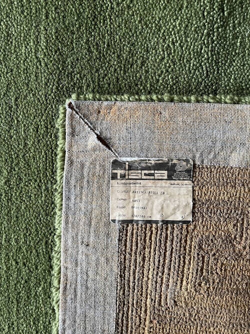 Hand Tufted Rug by Artistica Atoll, Tisca Switzerland 1980s