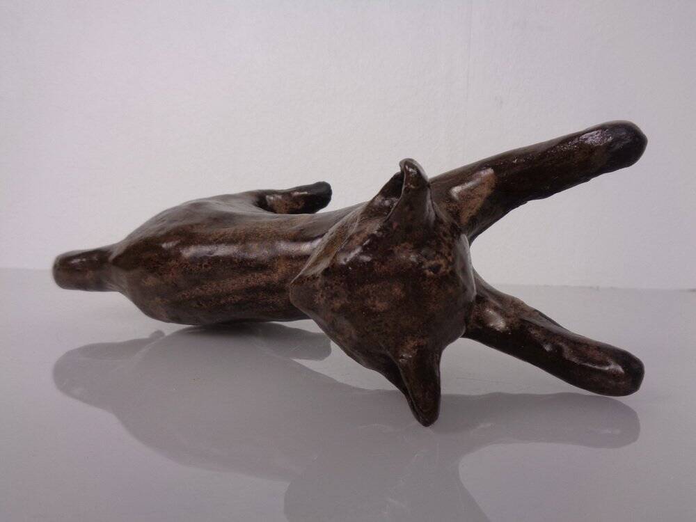 Large ceramic cat, Germany, 1960s