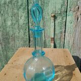 Old blue glass bottle
