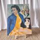 Female portrait – Modernist painting from the 1950s – School of Paris – Jean Be