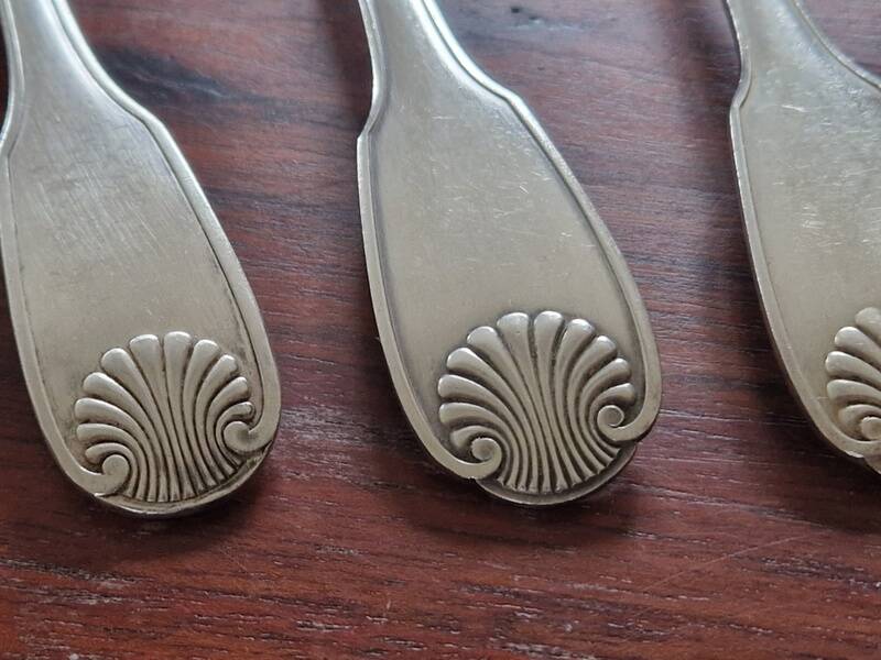 Christofle - Set of 4 Vendôme table spoons in silver-plated metal