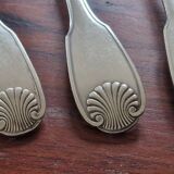 Christofle - Set of 4 Vendôme table spoons in silver-plated metal
