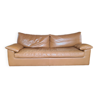 Leather convertible sofa Ikeda STEINER designer Yves Christin