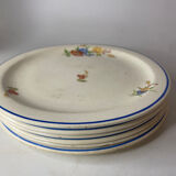 Six dessert plates